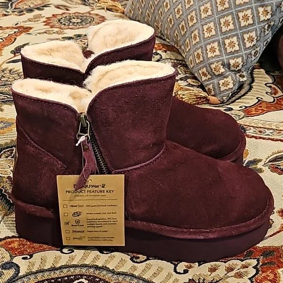 BEARPAW: RETRO MAREN: Cadet Navy OR Eggplant Sz 9 - BNIB! - Picture 3 of 14
